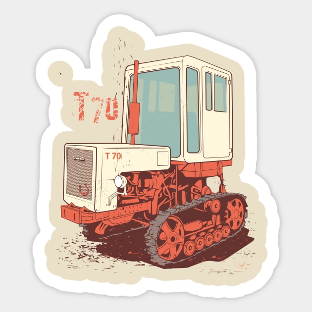 T 70 Sticker by Rover